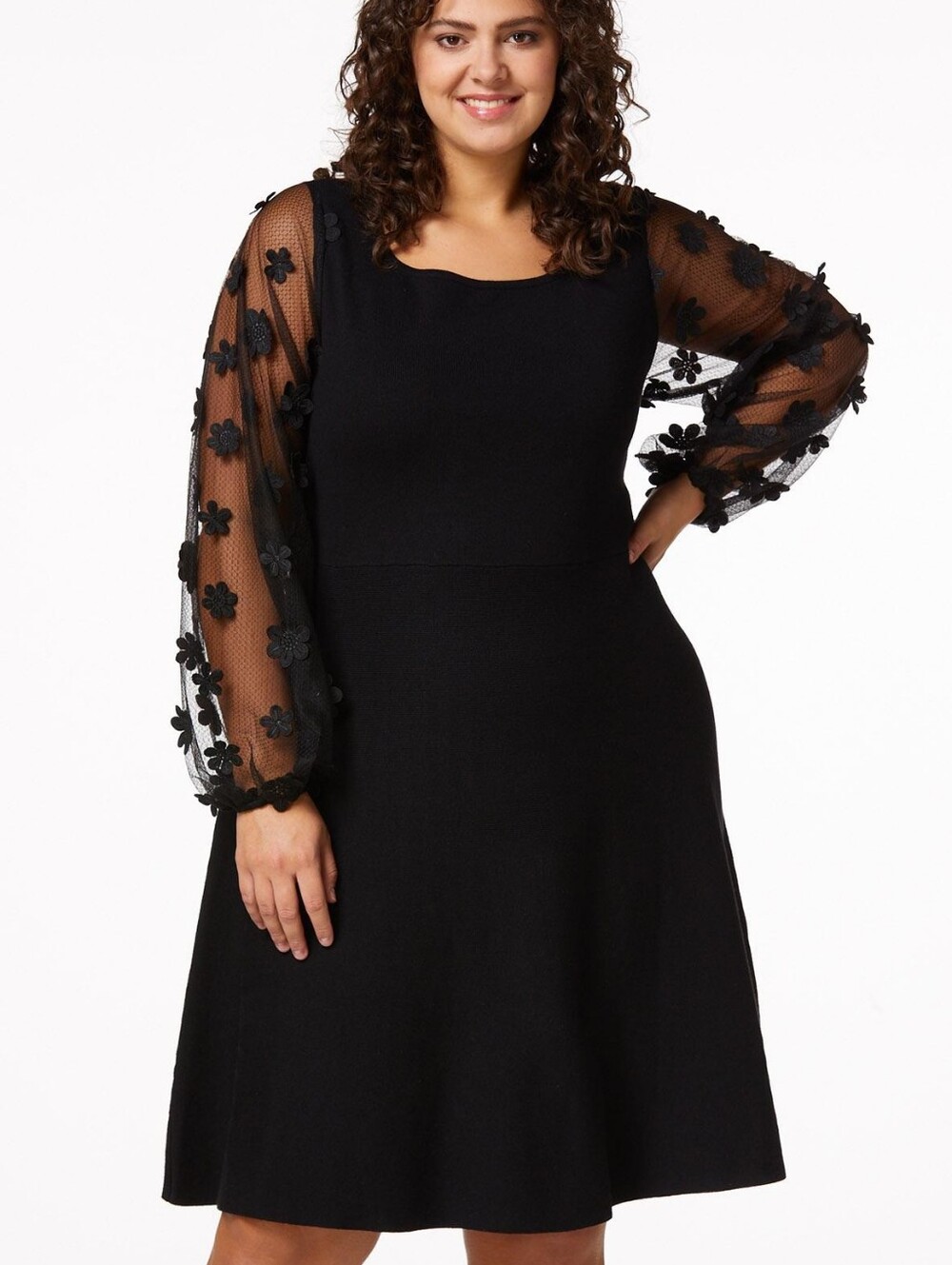 Cato Black Cocktail Event Dress Size 14 16W LBD